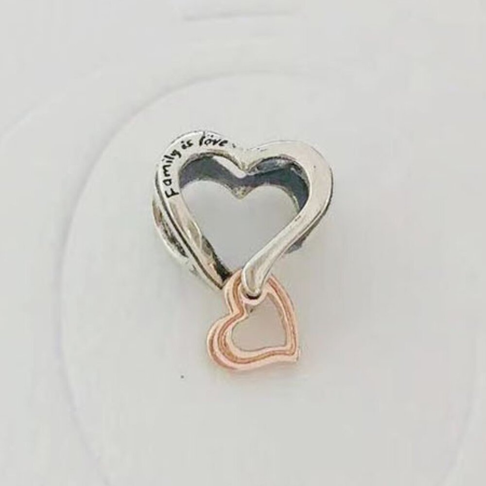 Pandora Family is Love Heart Charm